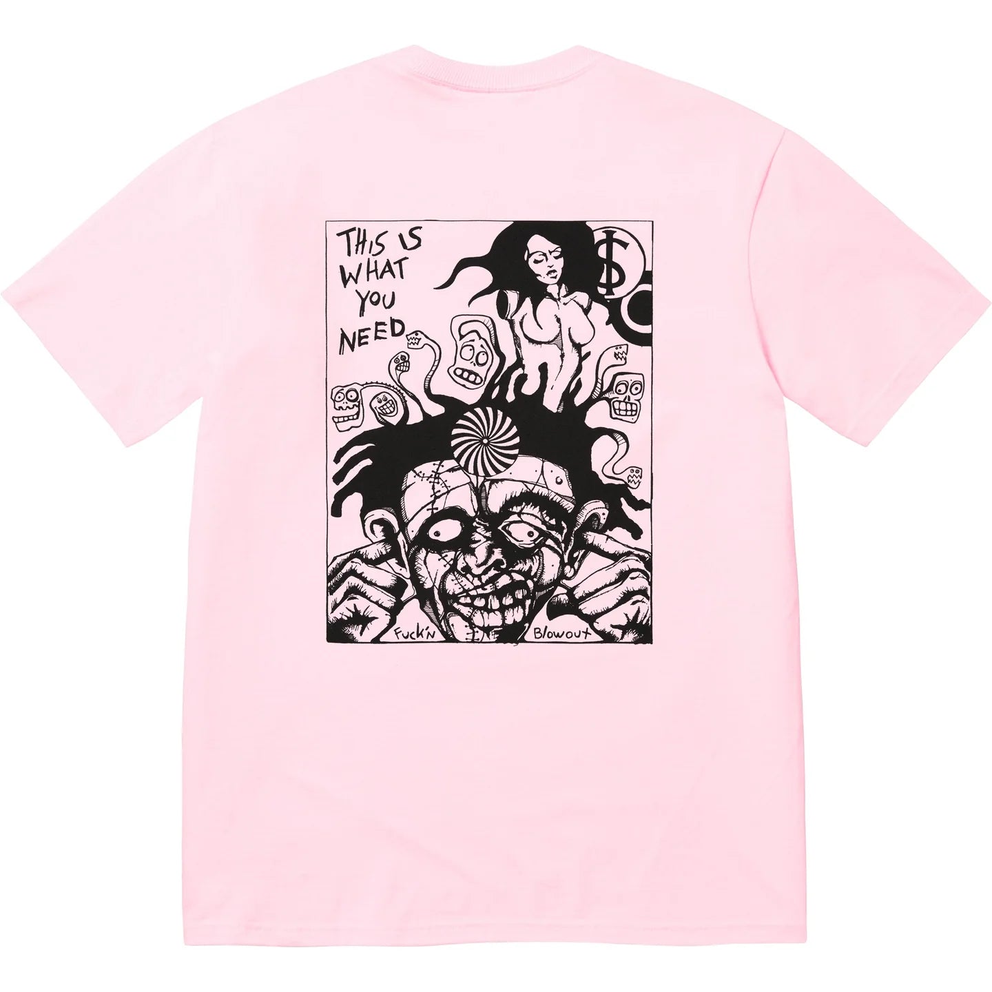 Supreme Fucking Blowout Tee Light Pink