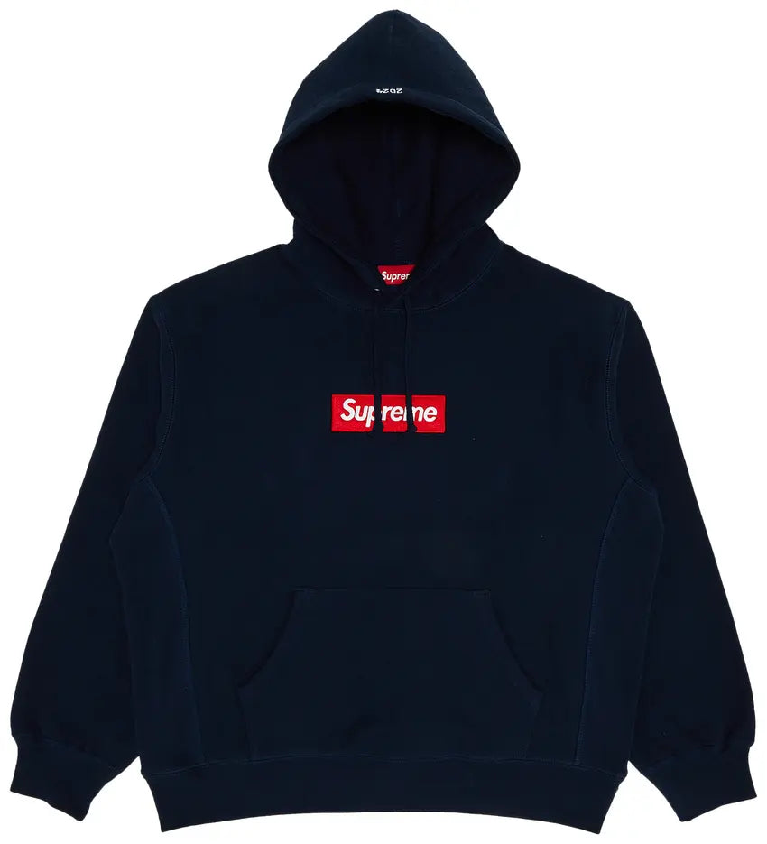 Supreme Box Logo Hooded Sweatshirt Sweatshirt (FW24) Navy