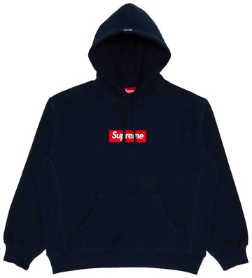 Supreme Box Logo Hooded Sweatshirt (FW24) Navy