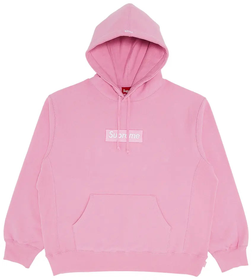 Supreme Box Logo Hooded Sweatshirt (FW24) Pink