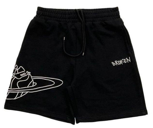 Broken Planet Outer Space Shorts Black