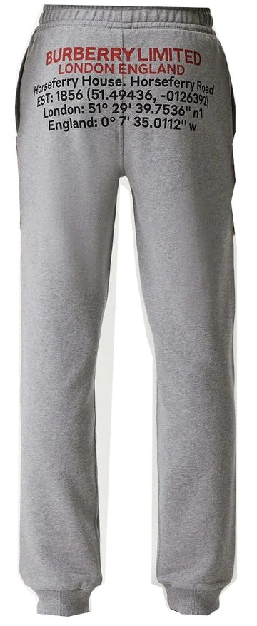 Burberry Location Print Track Pants