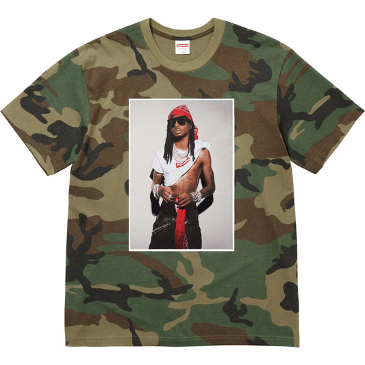 Supreme Playboi Carti Photo Tee Woodland Camo
