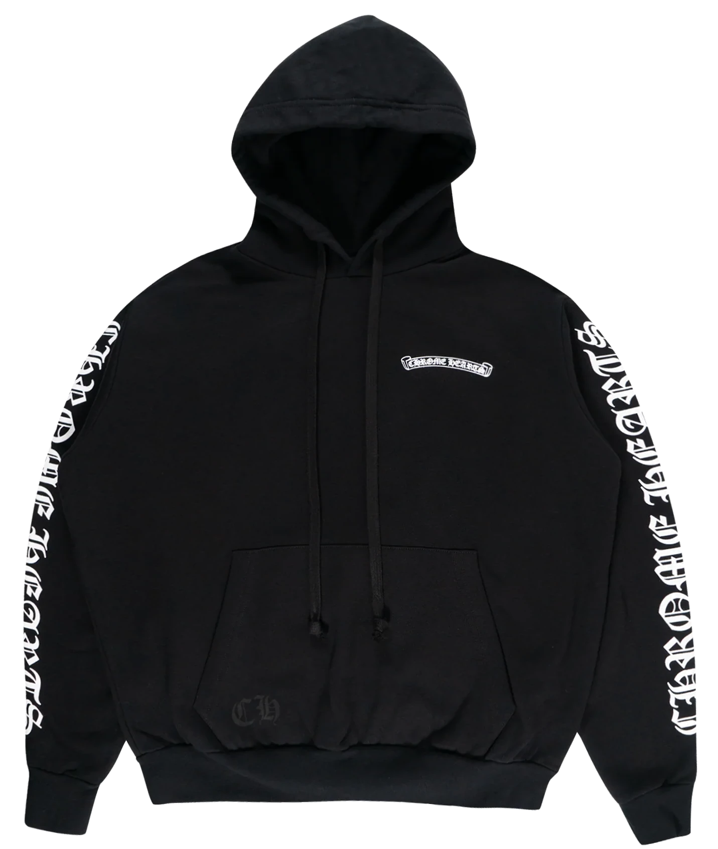 Chrome Hearts Script Pullover Hoodie Black