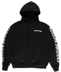 Chrome Hearts Script Pullover Hoodie Black