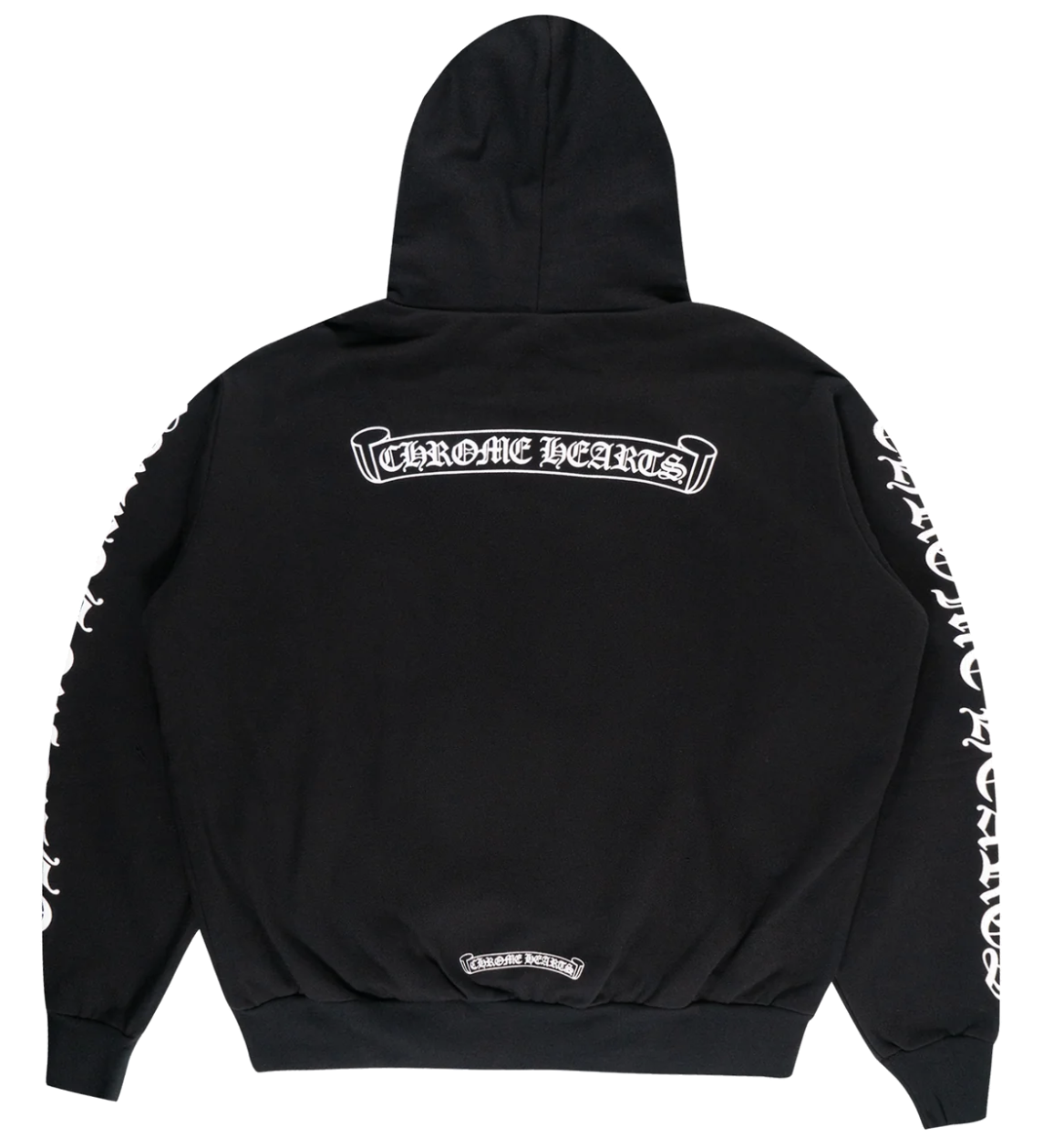 Chrome Hearts Script Pullover Hoodie Black