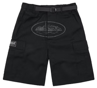 Corteiz Cargo Shorts Alcatraz Triple Black