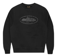 Corteiz Alcatraz Logo Crewneck Black