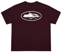 Corteiz Islandpuff Print Tee Burgundy