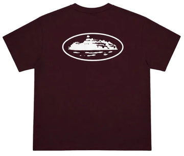 Corteiz Islandpuff Print Tee Burgundy