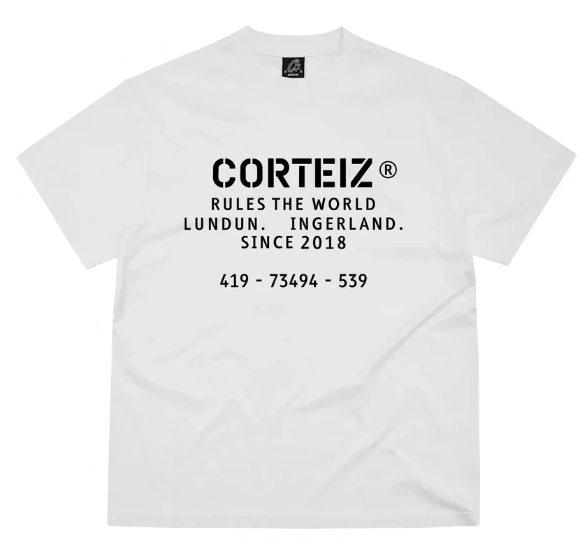 Corteiz OG Stencil Tee White