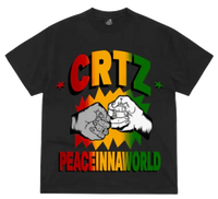 Corteiz PeaceInnaWorld Tee Black