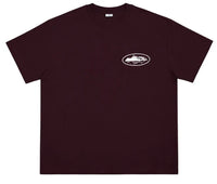 Corteiz Islandpuff Print Tee Burgundy