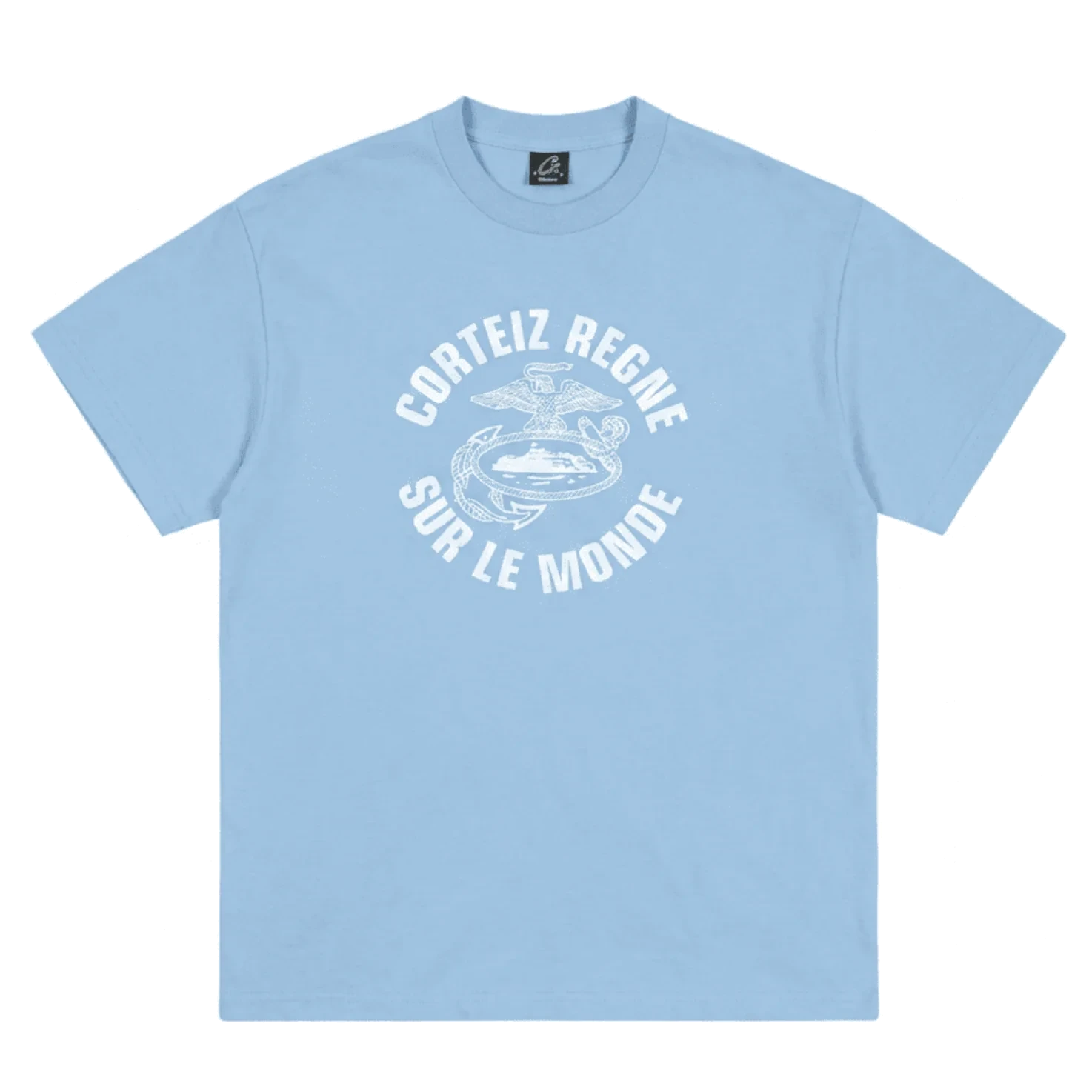Corteiz Regne Sur Le Monde Tee Baby Blue