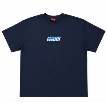 Corteiz Snickers Logo Tee Navy