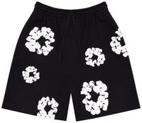 Denim Tears The Cotton Wreath Shorts Black