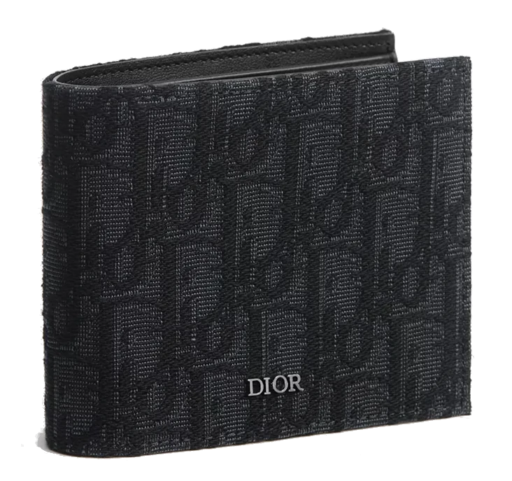 Dior Monogram Oblique Bifold Wallet Black