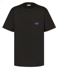 Dior Embroidered CD Pocket T-Shirt Black