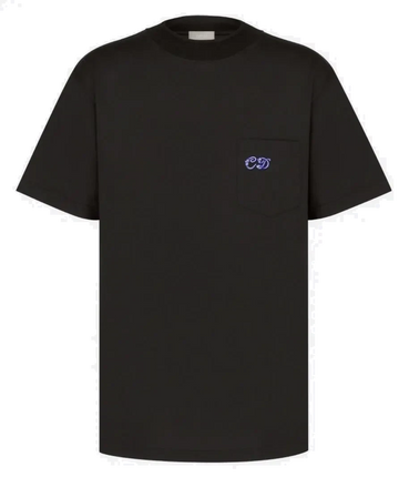 Dior Embroidered CD Pocket T-Shirt Black