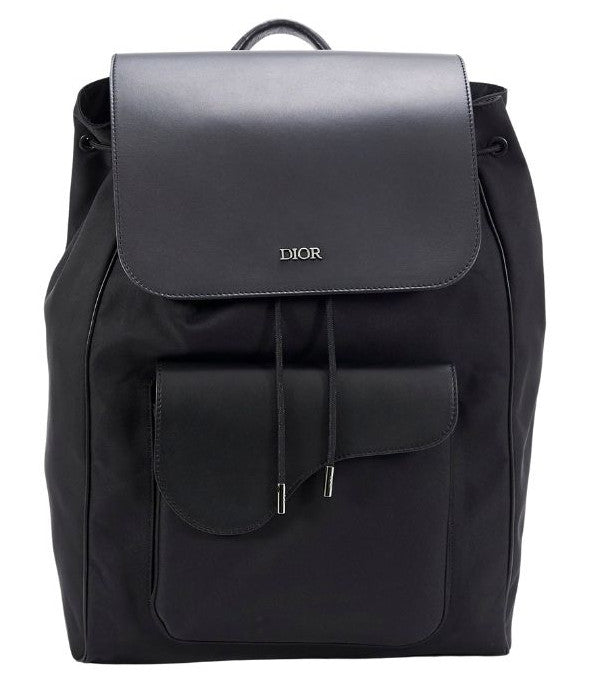 Dior Saddle Nylon Backpack Plecak Black