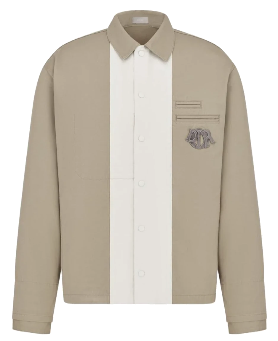 Dior Two Tone Coach Jacket Natural