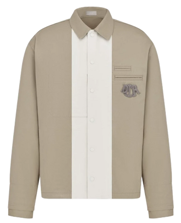 Dior Two Tone Coach Jacket Natural