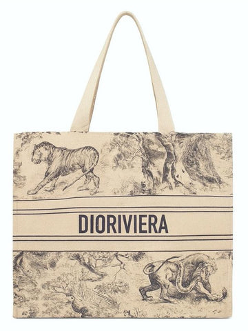 Dior Wild Riviera Tote Bag Linen