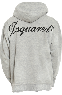 Dsquared2 Studded Hoodie Light Grey