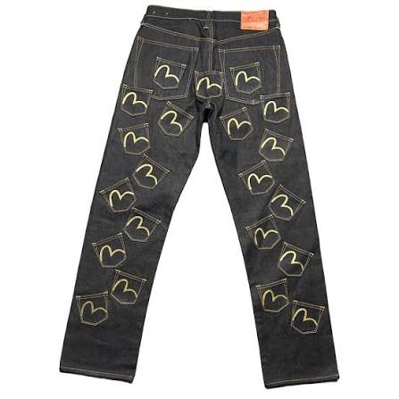 Evisu Multipocket Gold Jeans