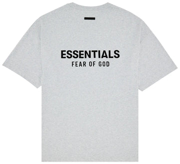 Fear of God Essentials Jersey Crewneck Tee Light Heather Grey
