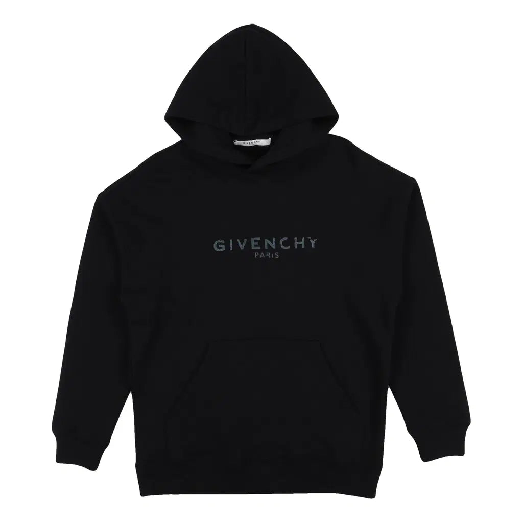 Givenchy Cracked Logo Hoodie Black