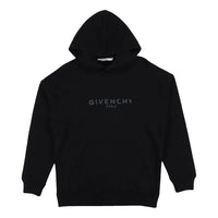Givenchy Cracked Logo Hoodie Black