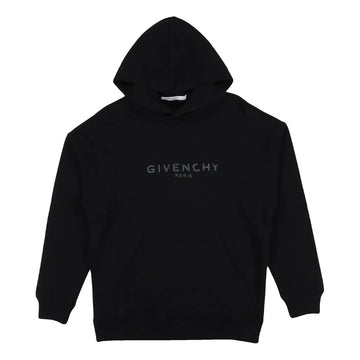 Givenchy Cracked Logo Hoodie Black