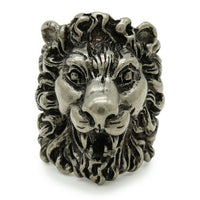 Gucci Lion Head King Ring Silver