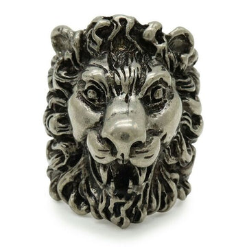 Gucci Lion Head King Ring Silver