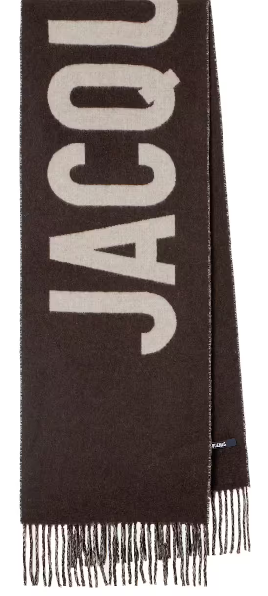 Jacquemus L'Echarpe Logo Scarf Multi Brown