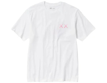 Kaws x Uniqlo Pink Figure White T-shirt