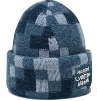 Louis Vuitton Damier Wool Denim Beanie Blue