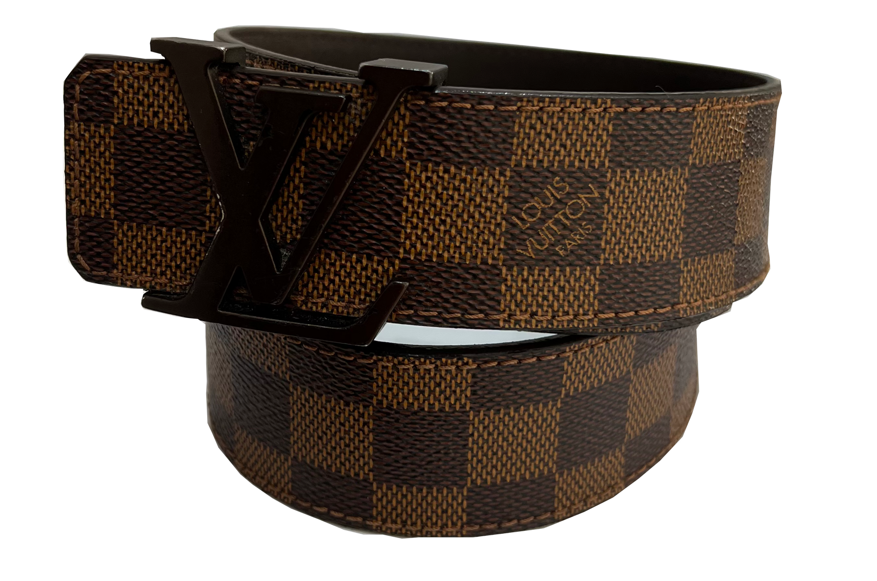 Louis Vuitton Damier Ebene Canvas LV Initiales Belt