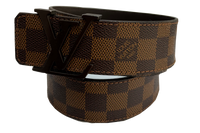 Louis Vuitton Damier Ebene Canvas LV Initiales Belt
