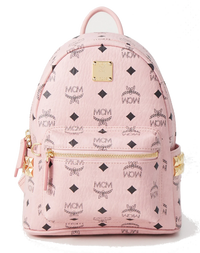MCM Stark Side Studs Backpack Visetos Pink