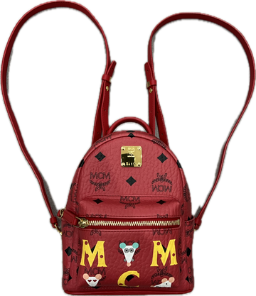 MCM Extra Small Mouse Backpack Red