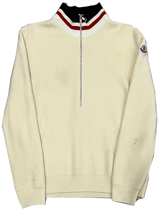 Moncler Halfzip Jumper Natural