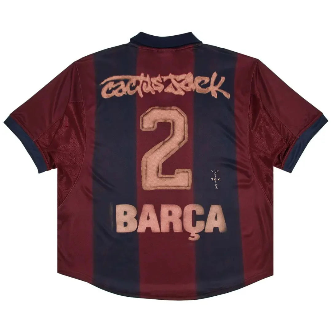 Travis Scott x Nike x FC Barcelona Retro 2000/01 Home Skeleton Jersey Multicolor