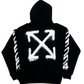 Off White Arrow Spray Hoodie Black