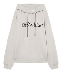 Off White Big Bookish Skate Hoodie Light Stone