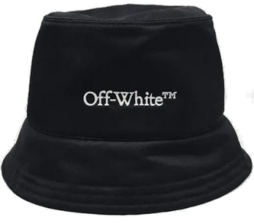 Off White Bucket Hat Black