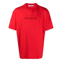 Off-White Print Logo SS21 Tee Red