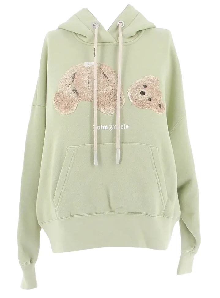 Palm Angels Bear Green Hoodie