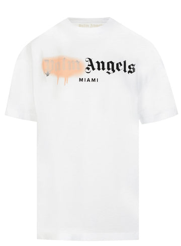 Palm Angels Miami Sprayed Tee White